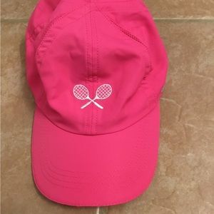 “Ponyflo” Active Ponytail Cap Tennis Racquets